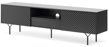 Der stilvolle TV-Schrank East mit einer Breite von 180 cm in Schwarz