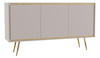 Kommode Tori 150 cm mit Metallbeinen in der Farbe Cashmere