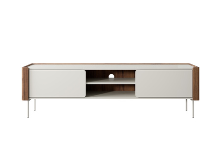 TV-Schrank Kalon 180 cm in Kaschmir / Warmia-Nussbaum mit Metallfüßen