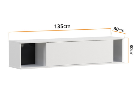 Hängeschrank Dallas 135 cm Weiß