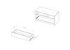 TV-Schrank Martin 90cm mit Schublade