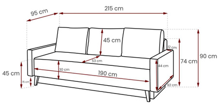 Sofa Scandi Gloss