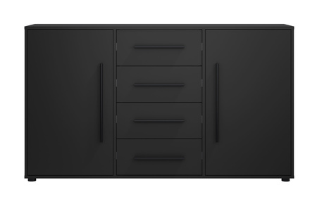 Schwarze Kommode Modena K2D4SZ 150 cm