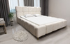 Beiges Polsterbett Lux 180x200 mit Bettkasten