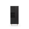 Dreitürig Regal Nubia R3D in Schwarz