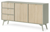 Kommode Silva KSZD-158 in Eukalyptus + Scandi-Fischgrätmuster