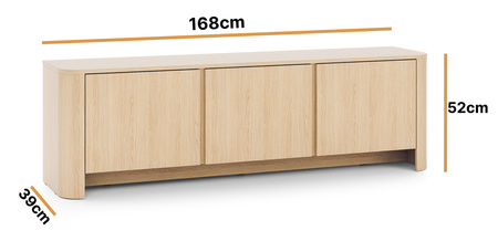 TV-Schrank Aura 168 cm Farbe: Vicenza-Eiche