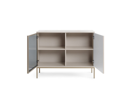 Kommode Lagos mit Metallbeinen in Kaschmir + LED