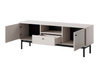 TV-Schrank Sora 154 cm in Kaschmir mit schwarzen Füßen