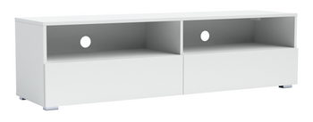 TV-Schrank Tebris 150 – mattweiß, moderne Form für geräumige Innenräume