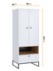 Kleiderschrank Randy SZ2D 2-türig mit Metallfüßen