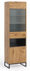 Hochvitrine Randy 60 cm mit Metallfüßen