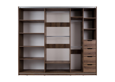 Schwebetürenschrank Martin SZ250 mit Spiegel und Beleuchtung