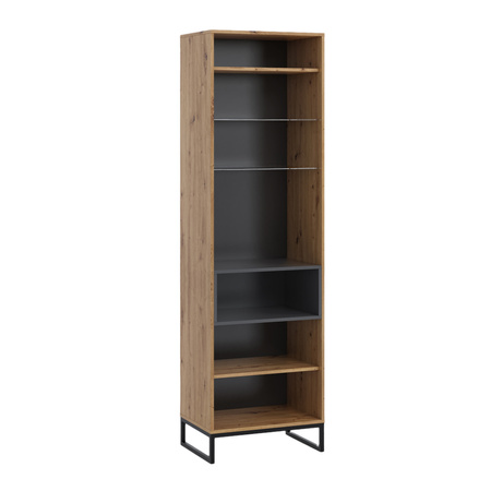 Hochvitrine Randy 60 cm mit Metallfüßen