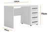 Schreibtisch Modena 120x60 in Weiß