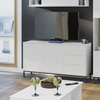 Kommode Dallas K2D3SZ Weiß mit Metallfüße
