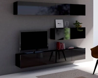 Schwarz / Schwarz glänzend