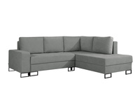 Ecksofa TREVI rechts Wind 90 grau Chenille Schlaffunktion