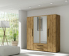 Kleiderschrank Modena SZ4D2SZ in Eiche Artisan mit Spiegel
