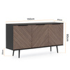 Sideboard Pinelli K3D mit Metallfüßen 150 cm 3-türig