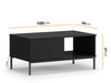 Couchtisch Dallas 100 x 60 cm Schwarz