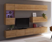 Goldene Eiche \ LED-Beleuchtung - Weiß