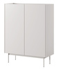 Kommode Lumo KD97cm Zweitürig in Kaschmirfarbe mit Metallbeinen
