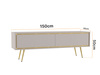 TV-Schrank Tori 150 cm mit Metallfüßen in Cashmere