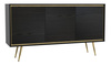 Kommode Tori 150 cm mit Metallbeinen in Graphitschwarz