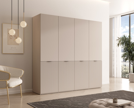 Viertüriger Schrank Zen in der Farbe Kaschmir 