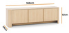 TV-Schrank Aura 168 cm Farbe: Vicenza-Eiche