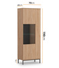 Vitrine Dallas 70 x 190 cm Hikora