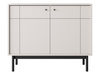 Kommode Sora K104 in der Farbe Kaschmir mit schwarzen Beinen