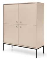 Beige + Schwarze Beine