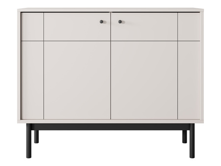 Kommode Sora K104 in der Farbe Kaschmir mit schwarzen Beinen