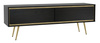 TV-Schrank Tori 150 cm mit Metallfüßen in Graphitschwarz
