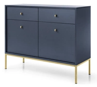Marineblau + goldene Füße