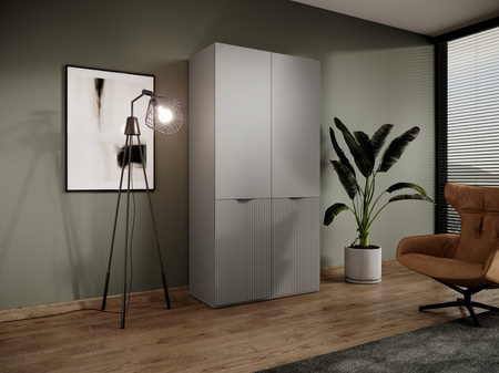 Zweitüriger Schrank Zen in Grau