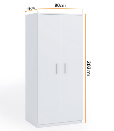 Kleiderschrank Tamiza SZ2D 90 cm 2-türig
