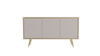 Kommode Tori 150 cm mit Metallbeinen in der Farbe Cashmere