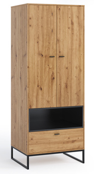 Kleiderschrank Randy SZ2D 2-türig mit Metallfüßen