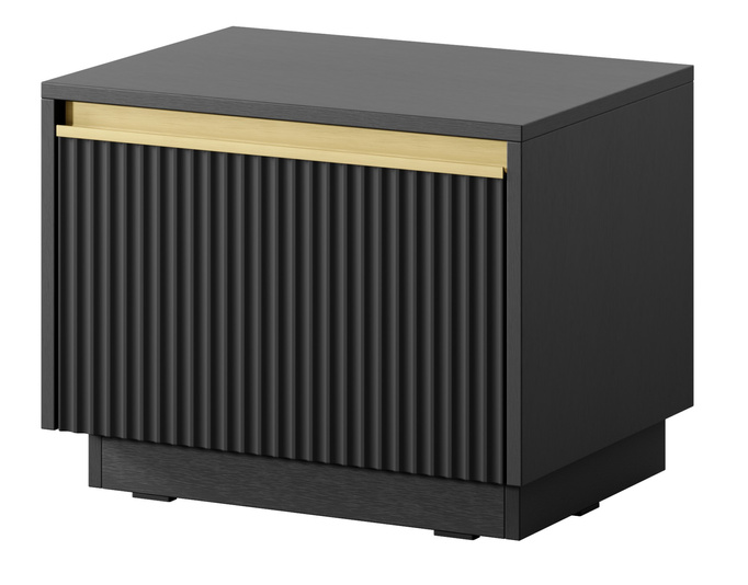 Nachttisch Loren  in Schwarz