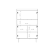 Stilvolle Vitrine Nero WIT90