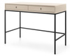 Stilvoller Schminktisch Bari mit zwei Schubladen in Beige