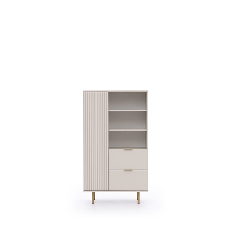 Modernes Bücherregal Nubia R1D2SZ in Kaschmir 