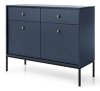 Marineblau + Schwarze Beine