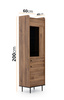 Standvitrine Nero WIT60
