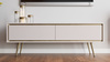 TV-Schrank Tori 150 cm mit Metallfüßen in Cashmere