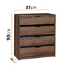 Highboard Martin K4SZ mit Schubladen