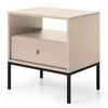 Der stilvolle Nachttisch Bari in Beige